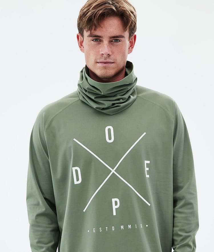 Dope Snuggle Basislaag Top Heren 2X-Up Moss Green, Afbeelding 2 van 7