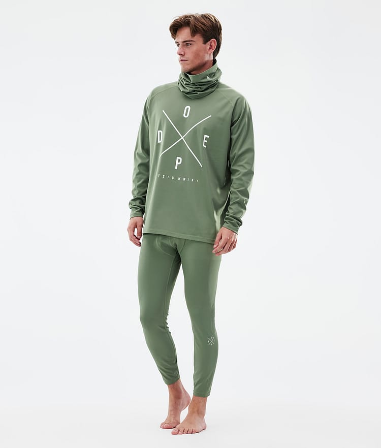 Dope Snuggle Basislaag Top Heren 2X-Up Moss Green, Afbeelding 3 van 7
