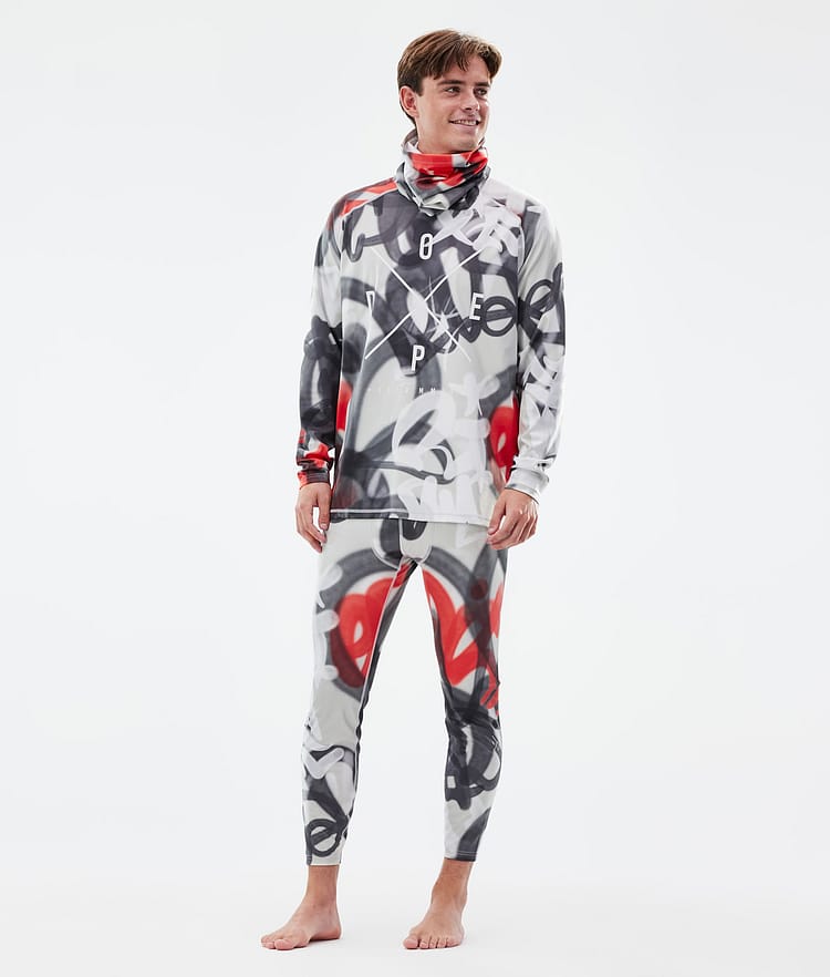 Dope Snuggle Basislaag Broek Heren 2X-Up Spray Black Red, Afbeelding 3 van 7