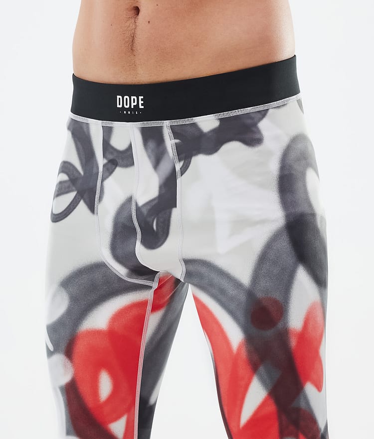 Dope Snuggle Basislaag Broek Heren 2X-Up Spray Black Red, Afbeelding 5 van 7