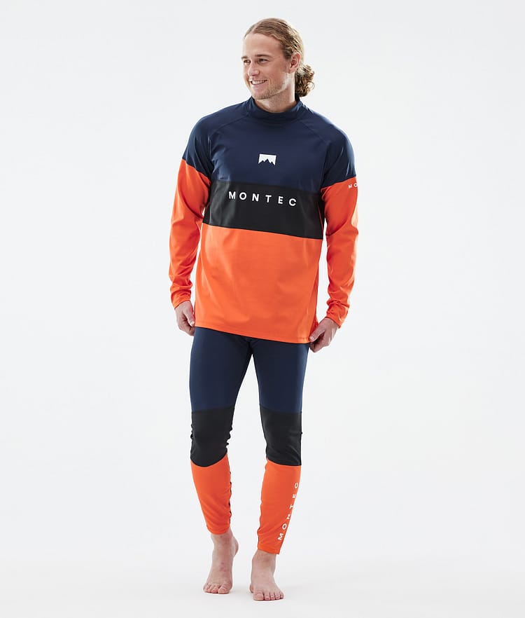 Montec Alpha Basislaag Top Heren Dark Blue/Black/Orange, Afbeelding 3 van 5