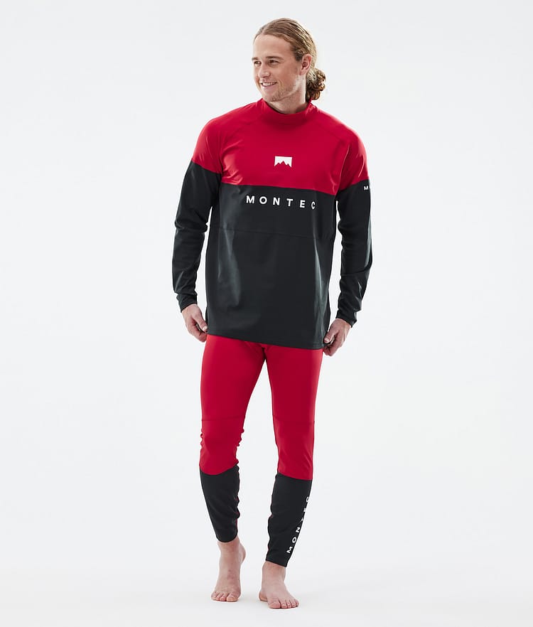 Montec Alpha Basislaag Top Heren Deep Red/Black, Afbeelding 3 van 5