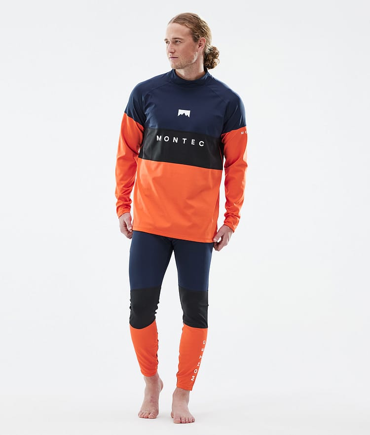 Montec Alpha Basislaag Broek Heren Dark Blue/Black/Orange, Afbeelding 3 van 7