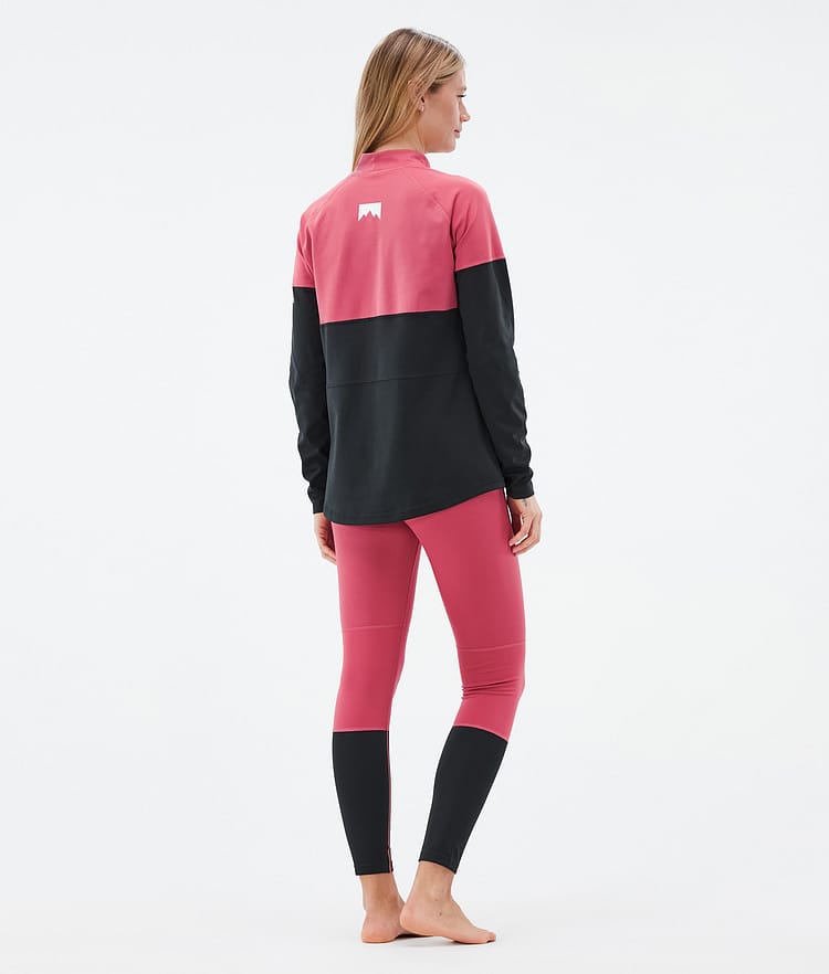 Montec Alpha W Maglia Termica Donna Light Red/Black, Immagine 4 di 5