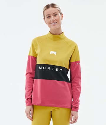 Montec Alpha W Termotričko Dámské Yellow/Black/Light Red