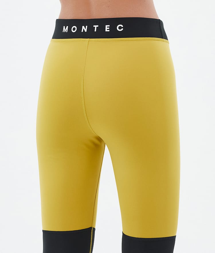 Montec Alpha W Pantaloni Termici Donna Yellow/Black/Light Red, Immagine 6 di 7