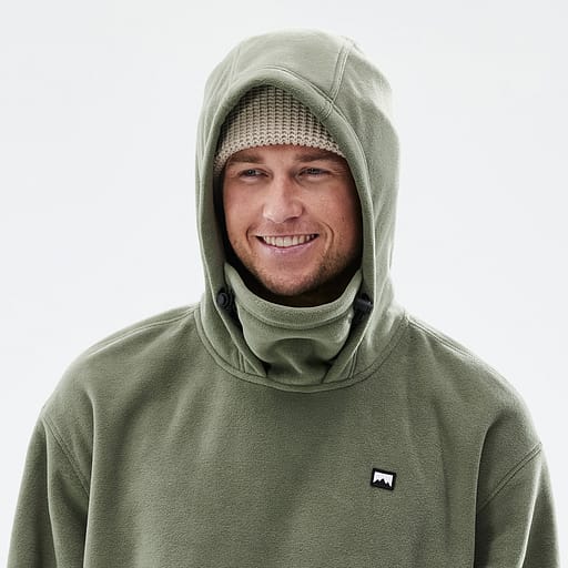 Verstelbare capuchon en nekwarmer Hoofdproductafbeelding,
