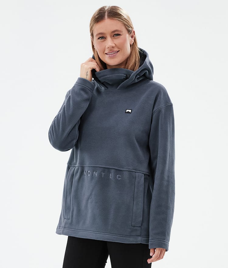 Montec Delta W Fleece Hoodie Dames Metal Blue, Afbeelding 1 van 7