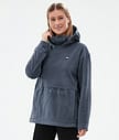 Montec Delta W Fleece Hoodie Dames Metal Blue