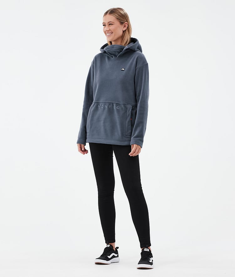 Montec Delta W Fleece Hoodie Dames Metal Blue, Afbeelding 3 van 7