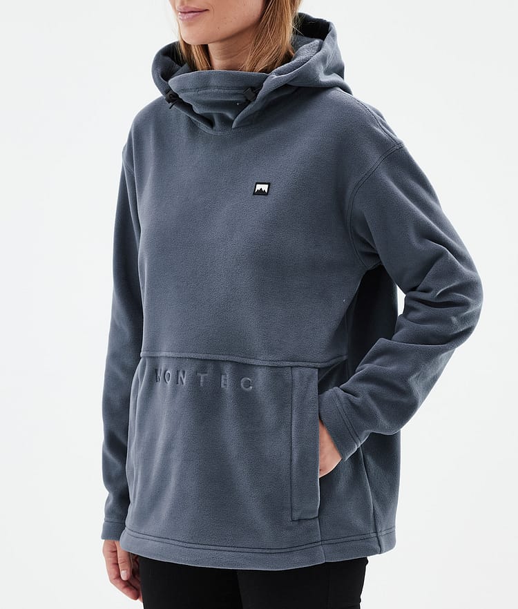 Montec Delta W Fleece Hoodie Dames Metal Blue, Afbeelding 7 van 7