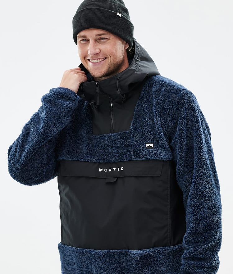 Montec Lima Fleece Hoodie Heren Dark Blue/Black, Afbeelding 2 van 8