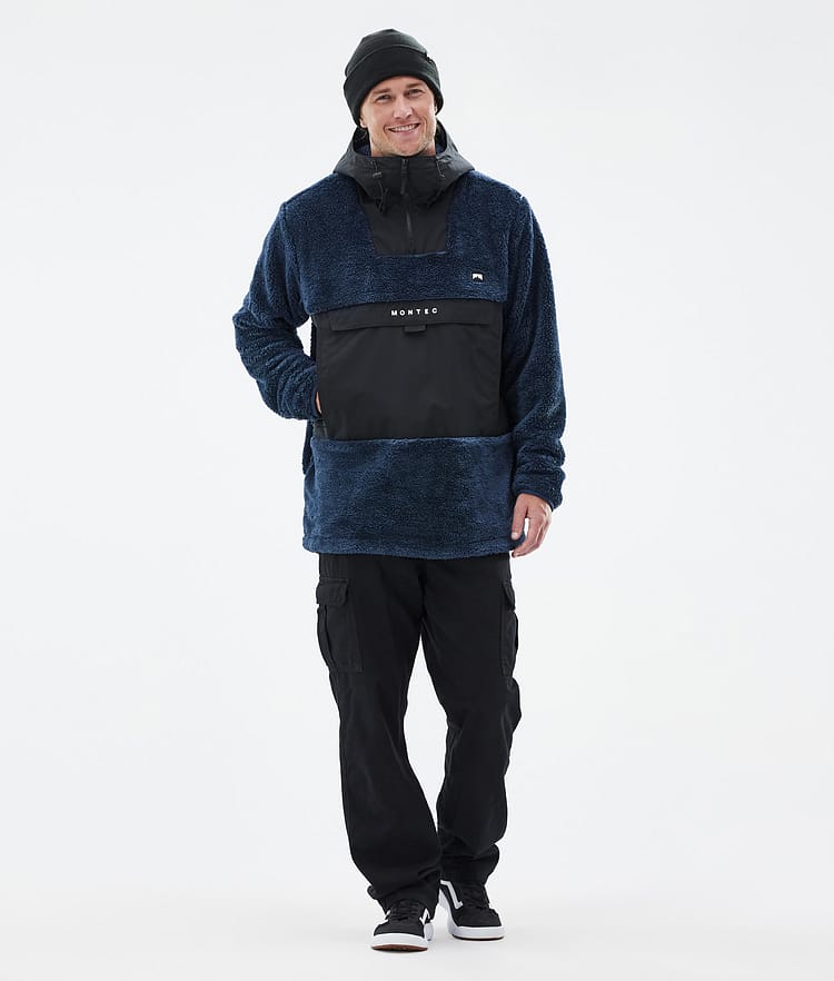 Montec Lima Fleece Hoodie Heren Dark Blue/Black, Afbeelding 3 van 8