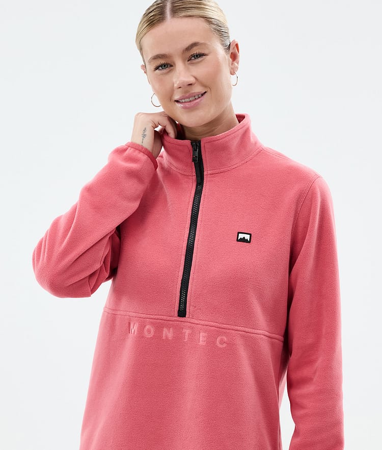 Montec Echo W Fleecetrøje Dame Light Red, Billede 2 af 5