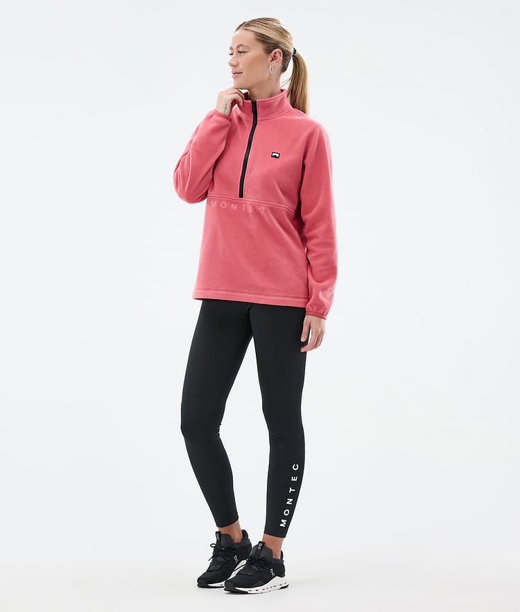 Montec Echo W Fleecetrøje Dame Light Red, Billede 3 af 5