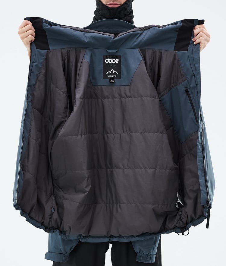 Dope Spartan Snowboard Jacket Men Metal Blue Renewed, Image 9 of 9