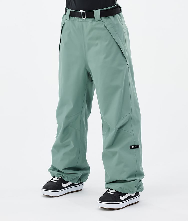 Dope Big W 2024 Pantalon de Snowboard Femme Faded Green, Image 1 sur 5