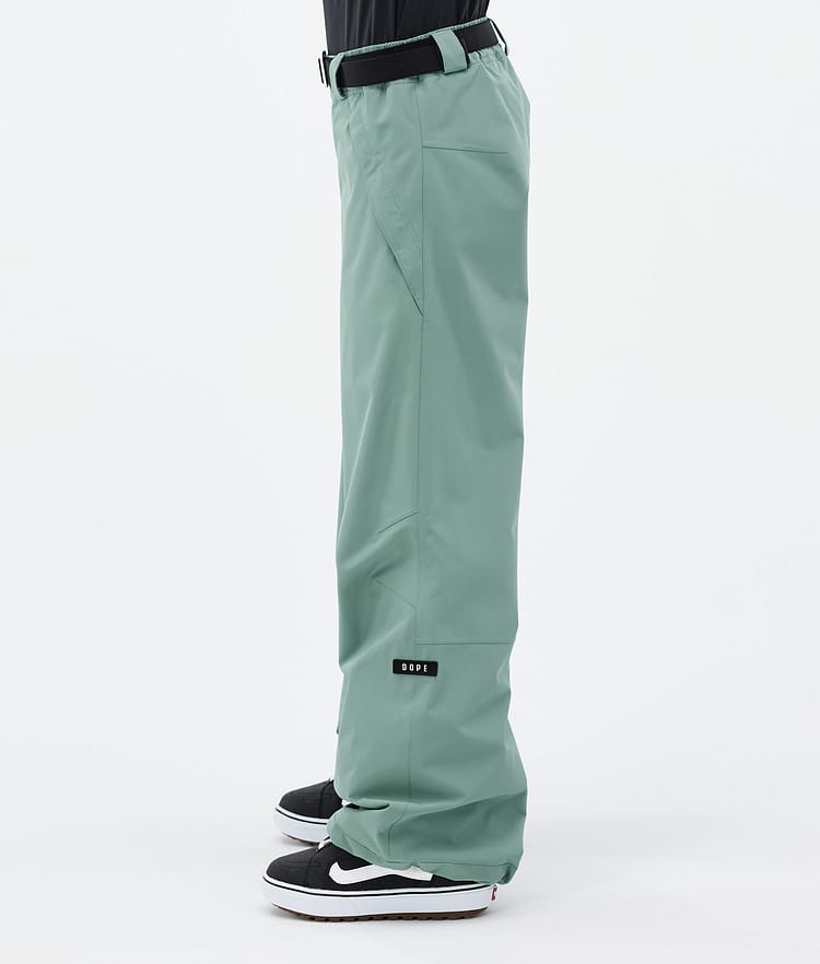 Dope Big W 2024 Pantalon de Snowboard Femme Faded Green, Image 3 sur 5