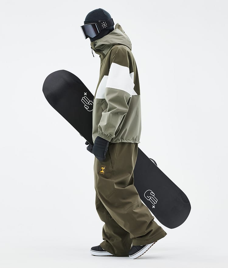 Dope JT Spartan Veste Snowboard Homme Olive Green/Whitish/Greenish, Image 4 sur 8