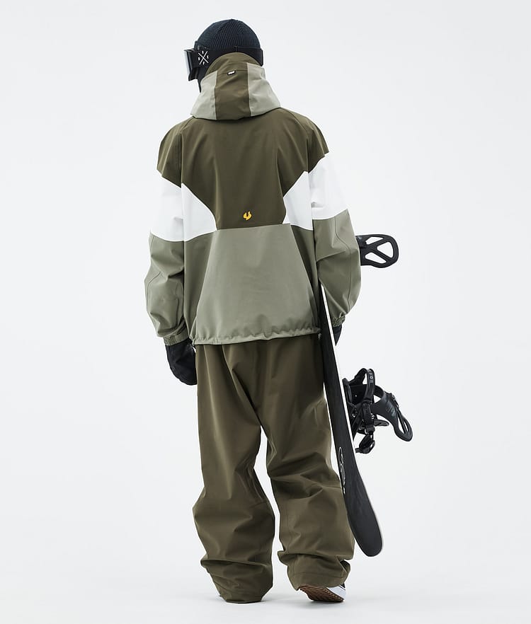 Dope JT Spartan Veste Snowboard Homme Olive Green/Whitish/Greenish, Image 5 sur 8