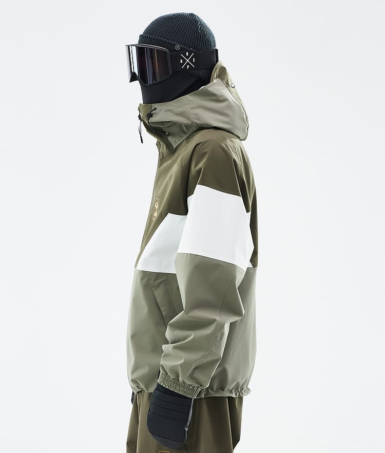 Dope JT Spartan Veste Snowboard Homme Olive Green/Whitish/Greenish, Image 6 sur 8