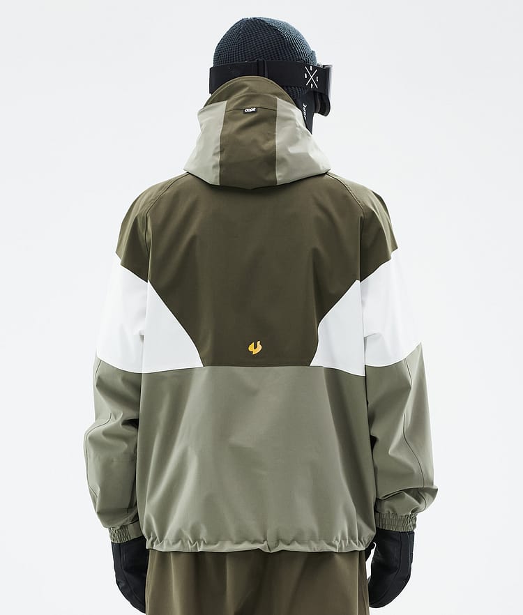Dope JT Spartan Veste Snowboard Homme Olive Green/Whitish/Greenish, Image 7 sur 8