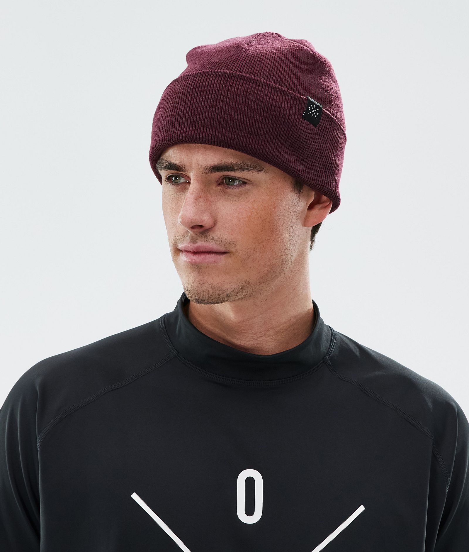 Dope Solitude Beanie Burgundy, Image 3 of 4