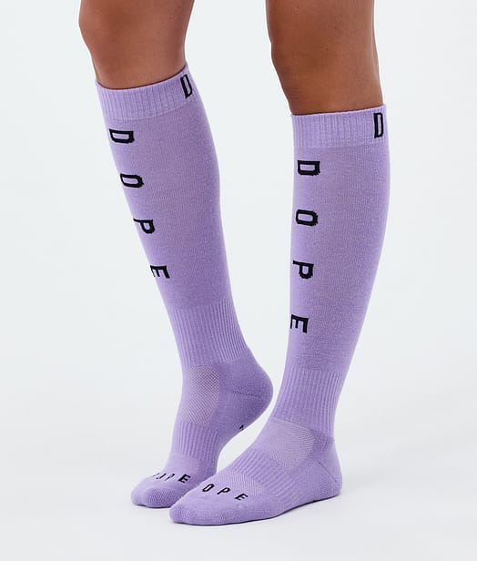 Dope Essential Ski Socks Faded Violet