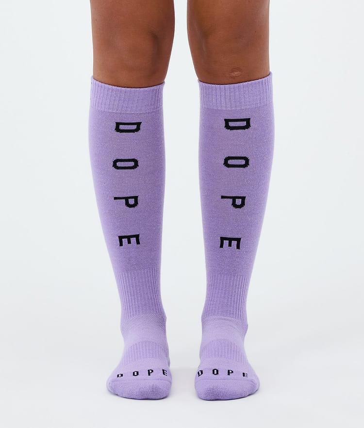 Dope Essential Chaussettes de ski Faded Violet, Image 2 sur 3