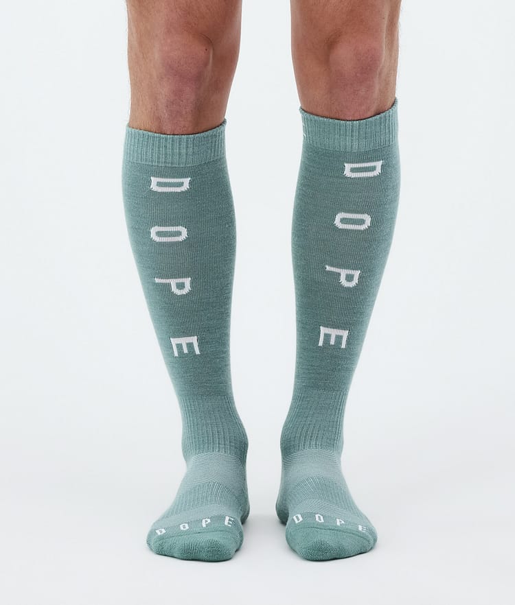 Dope Essential Calze da sci Faded Green, Immagine 2 di 3