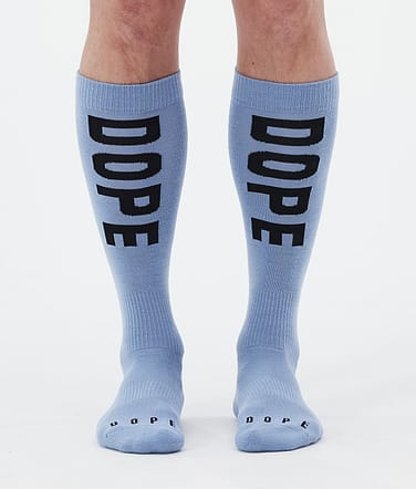 Dope Essential Ski Socks Soft Blue