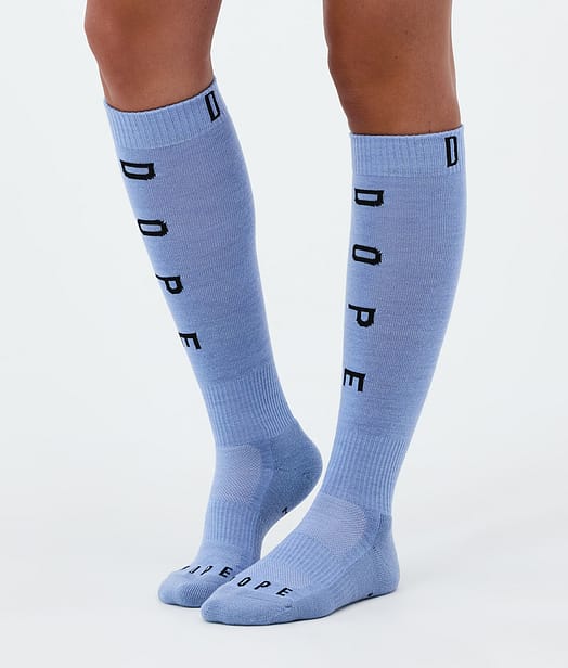 Dope Essential Ski Socks Soft Blue
