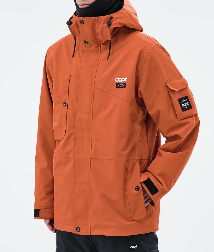 Dope Adept Ski Jacket Men Burned Orange, Image 7 of 9