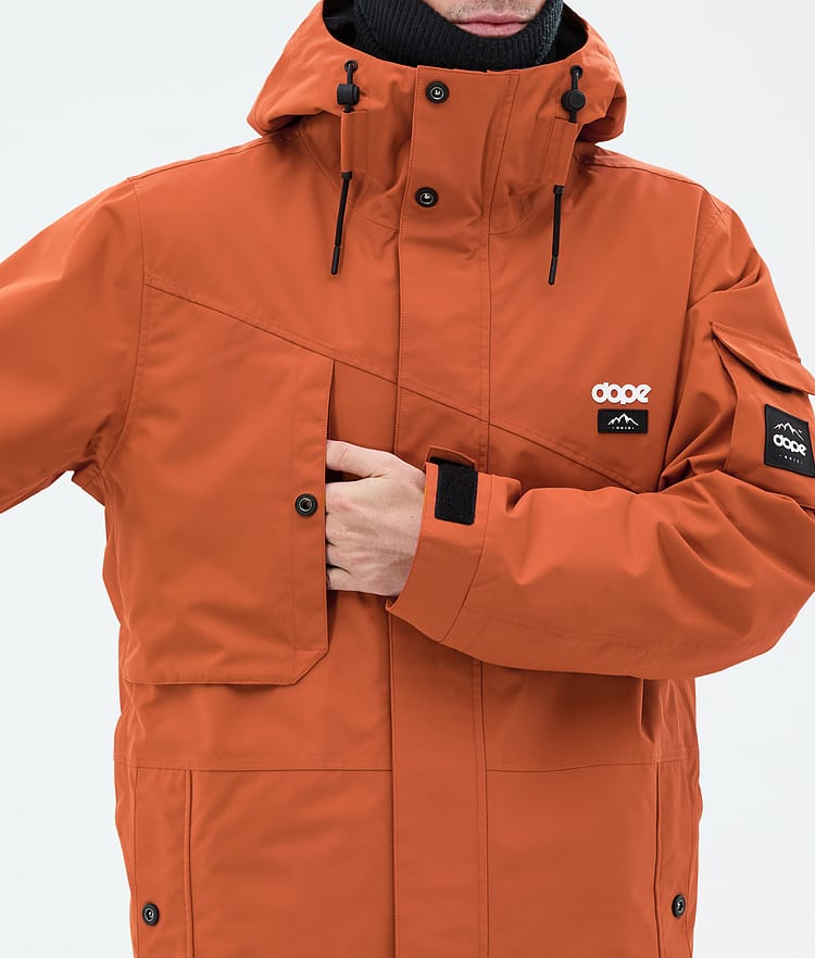 Dope Adept Ski Jacket Men Burned Orange, Image 8 of 9