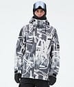 Dope Adept Snowboard Jacket Men Scribble Black