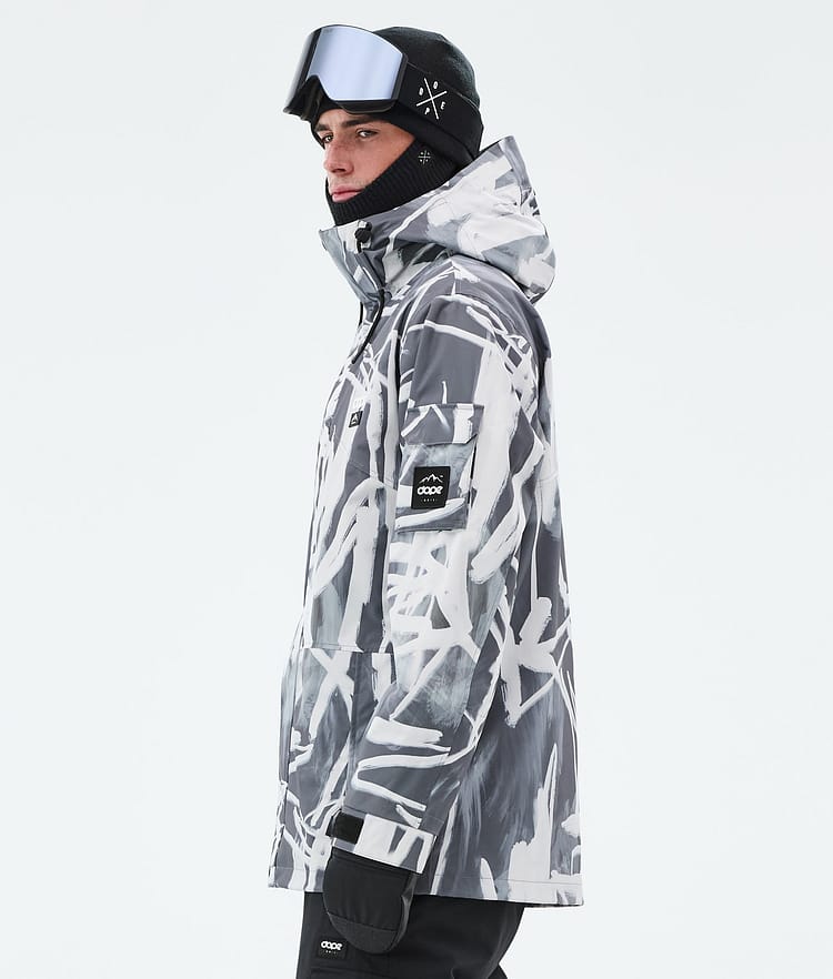 Dope Adept Snowboard Jacket Men Scribble Black, Image 5 of 9