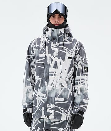 Dope Adept Ski Jacket Men Scribble Black