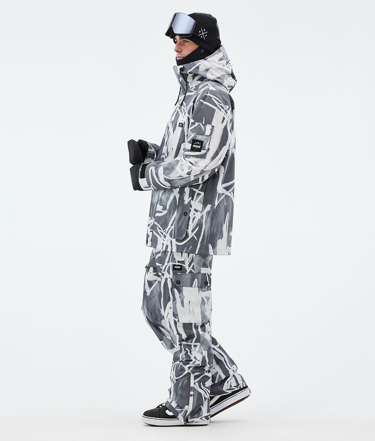 Dope Adept Snowboardjakke Herre Scribble Black, Billede 3 af 9