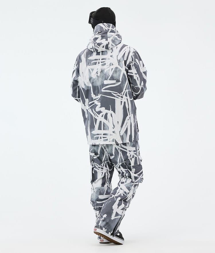 Dope Adept Snowboardjakke Herre Scribble Black, Billede 4 af 9