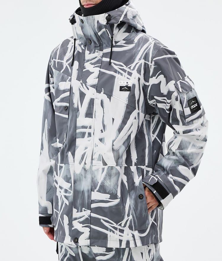 Dope Adept Snowboardjakke Herre Scribble Black, Billede 7 af 9