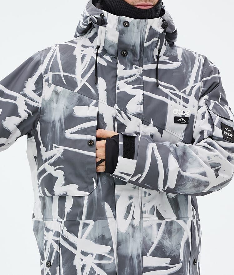 Dope Adept Snowboardjakke Herre Scribble Black, Billede 8 af 9