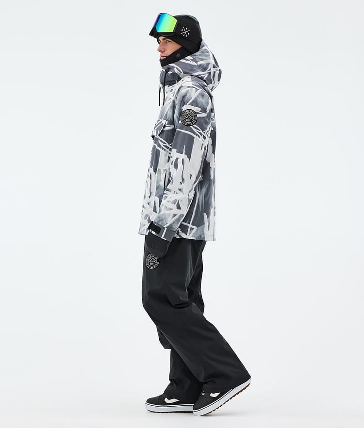 Dope Blizzard Snowboardjakke Herre Scribble Black, Billede 3 af 8