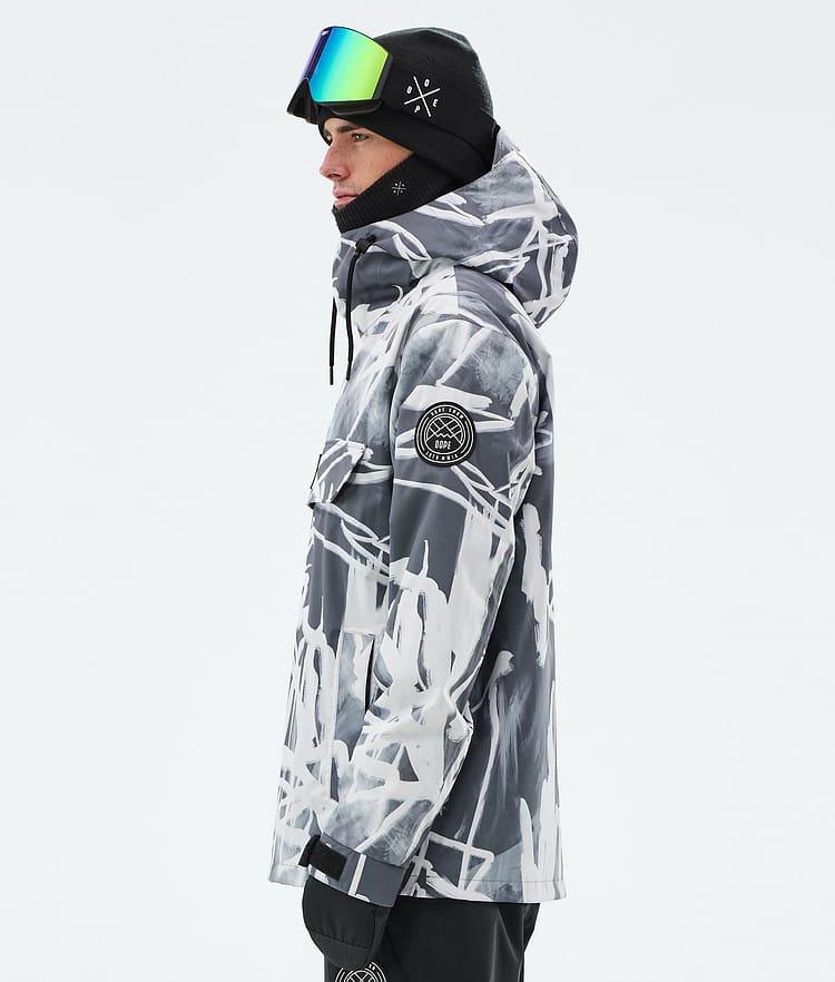 Dope Blizzard Snowboardjakke Herre Scribble Black, Billede 5 af 8