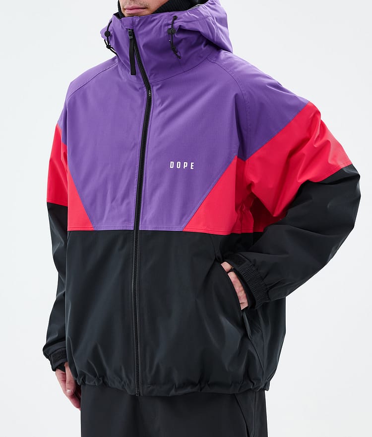 Dope Spartan Veste Snowboard Homme Sport Vivid Purple/Red/Black, Image 7 sur 8
