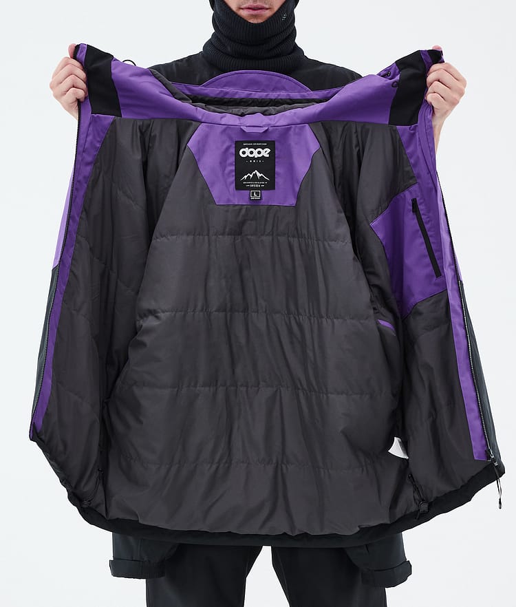 Dope Spartan Veste Snowboard Homme Sport Vivid Purple/Red/Black, Image 8 sur 8