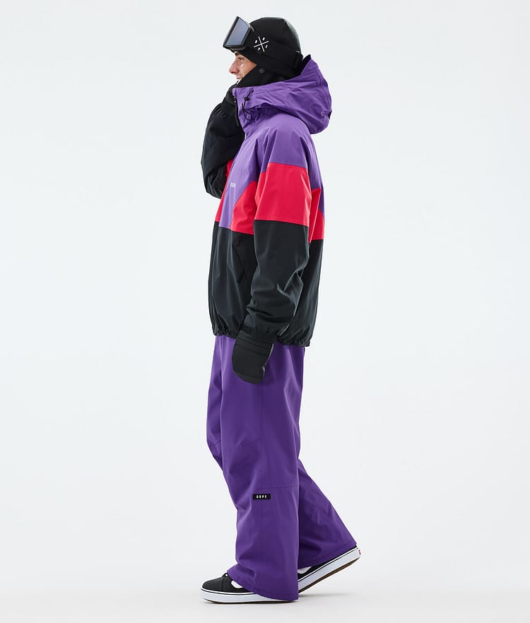 Dope Spartan Kurtka Snowboardowa Mężczyźni Sport Vivid Purple/Red/Black, Zdjęcie 3 z 8