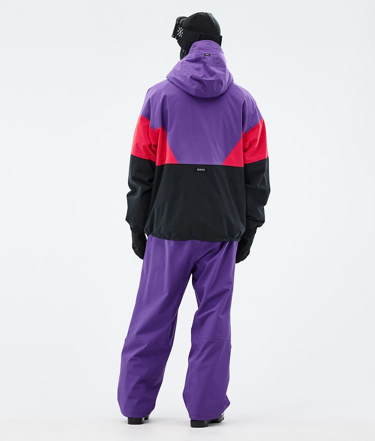 Dope Spartan Lyžařská Bunda Pánské Sport Vivid Purple/Red/Black, Obrázek 4 z 8