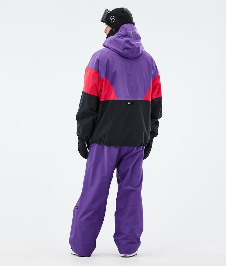 Dope Spartan Kurtka Snowboardowa Mężczyźni Sport Vivid Purple/Red/Black, Zdjęcie 4 z 8
