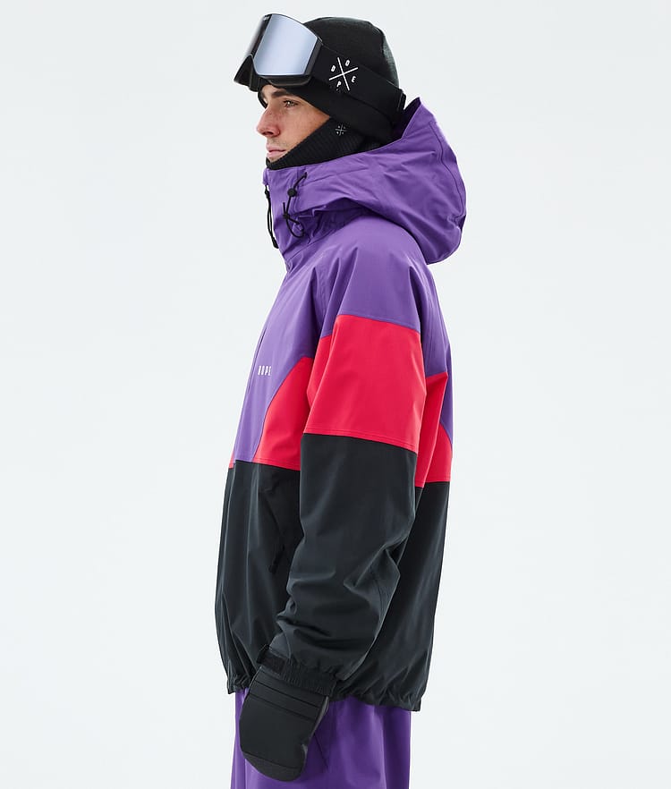 Dope Spartan Kurtka Snowboardowa Mężczyźni Sport Vivid Purple/Red/Black, Zdjęcie 5 z 8