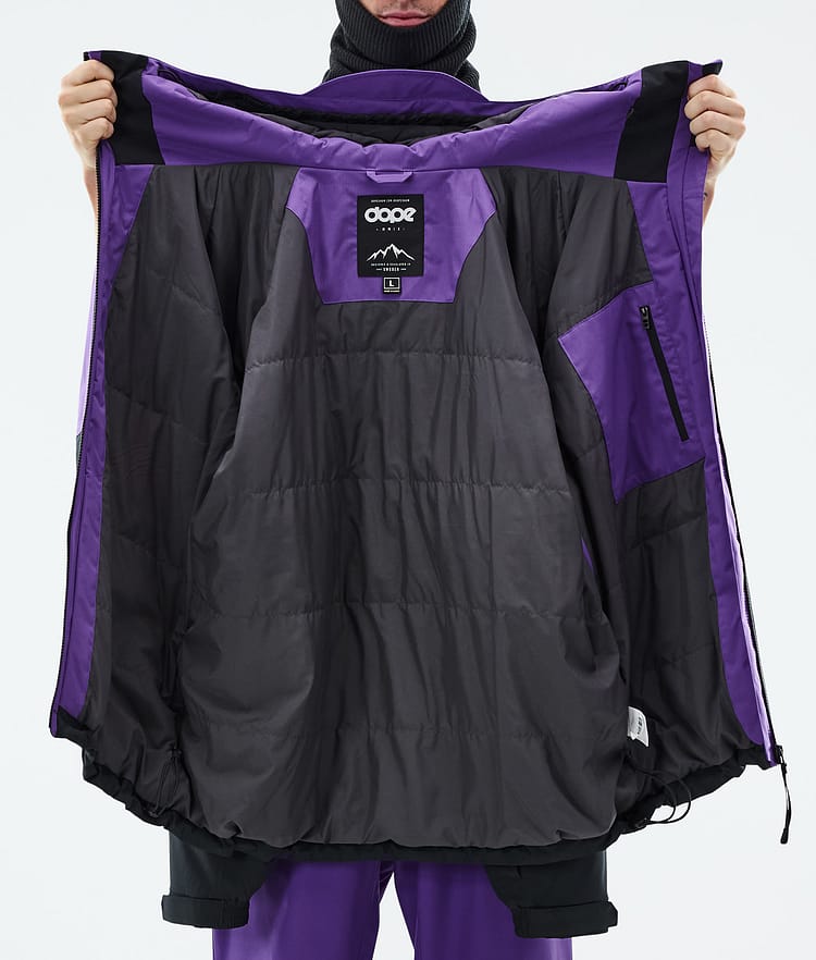 Dope Spartan Kurtka Snowboardowa Mężczyźni Sport Vivid Purple/Red/Black, Zdjęcie 8 z 8